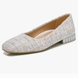 Vionic Luxana square toe Ballerina peony woven chic Orthopedic comfort flats